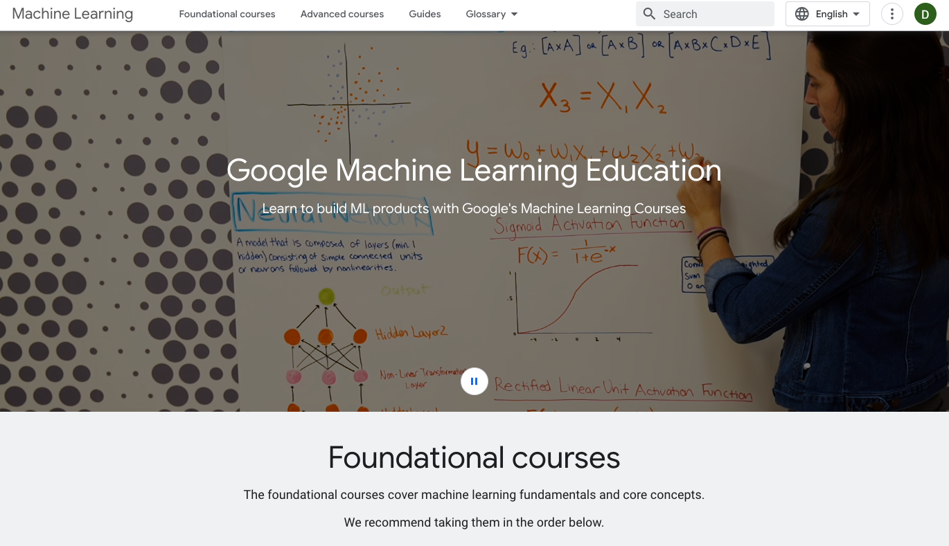 Google Machine Learning Course
