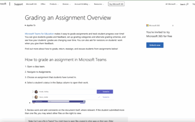 Grading an Assignment Overview