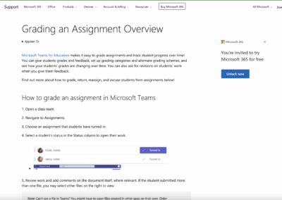 Grading an Assignment Overview