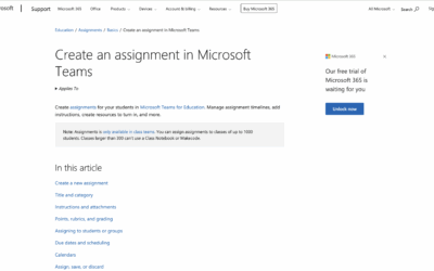Create an assignment in Microsoft Teams