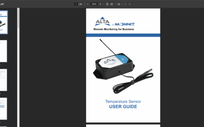 ALTA Temperature Sensor User Guide