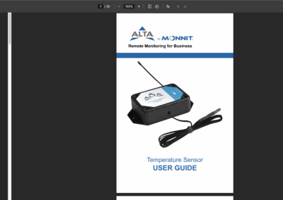 ALTA Temperature Sensor User Guide